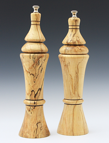 Spalted Maple Salt & Pepper Grinders